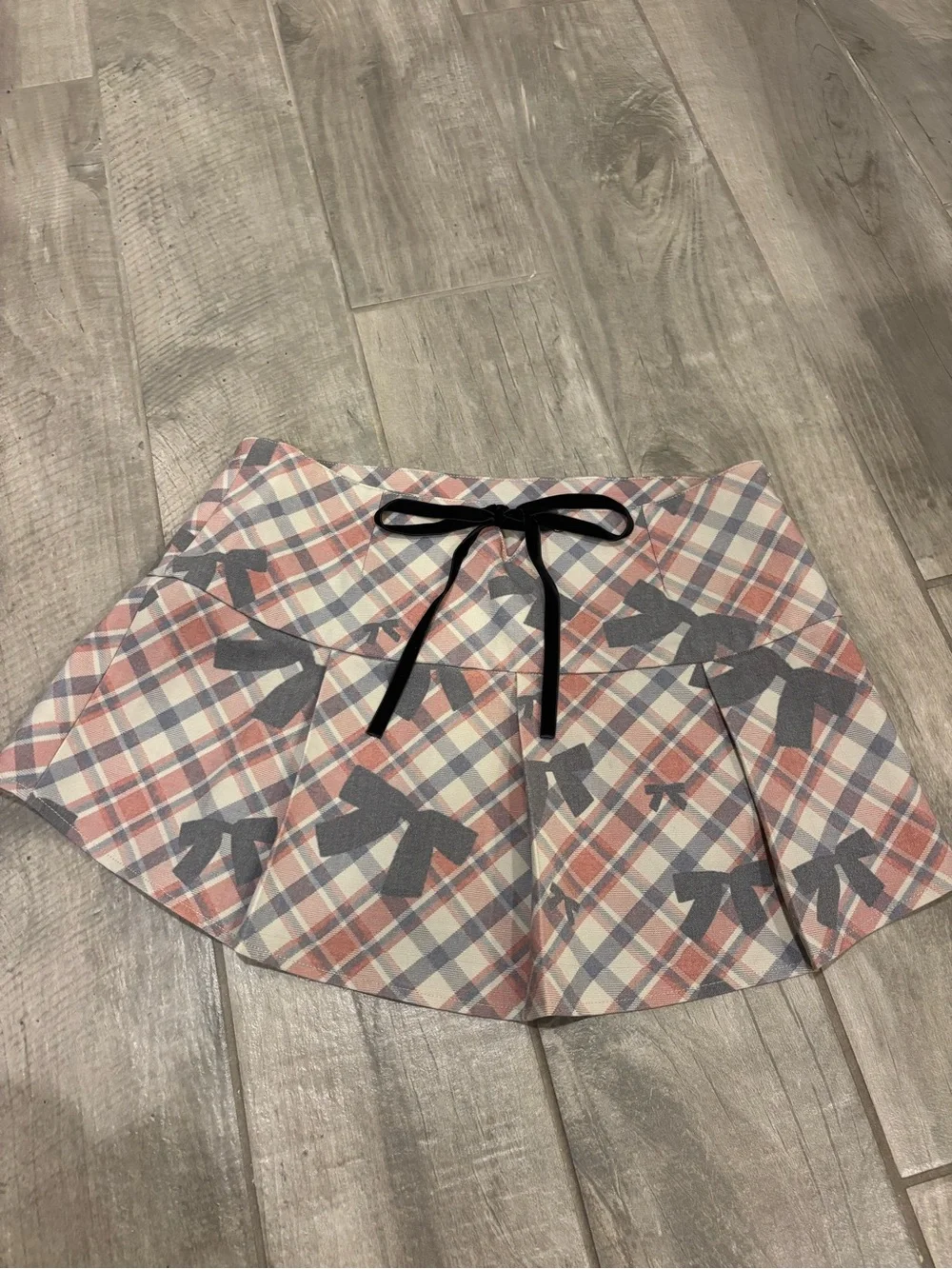 ZEMETA Ribbon Wrap Up Micro Skirt